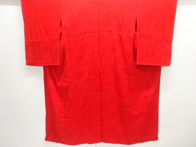 アンティーク　紋錦紗　桐模様織り出し長襦袢